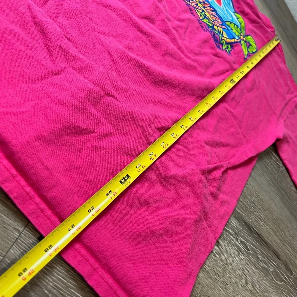 Disney Cruise Line T-Shirt Unisex Large Hot Pink Castaway Cay Bahamas Graphic
